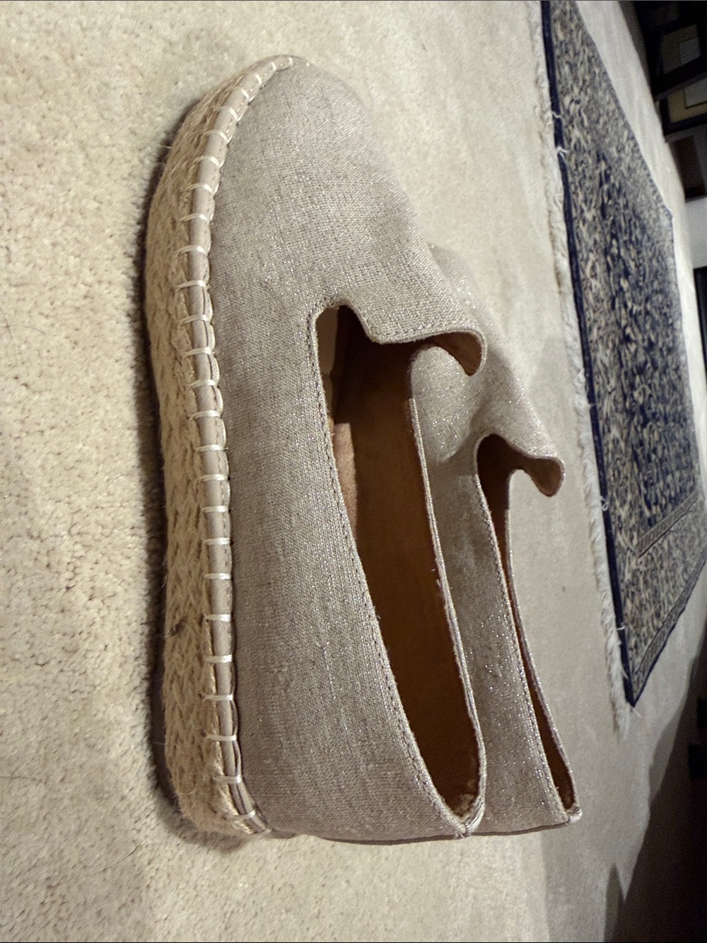 Joie Neutral Canvas Slip-On Espadrilles for Women - Picture 3 of 4